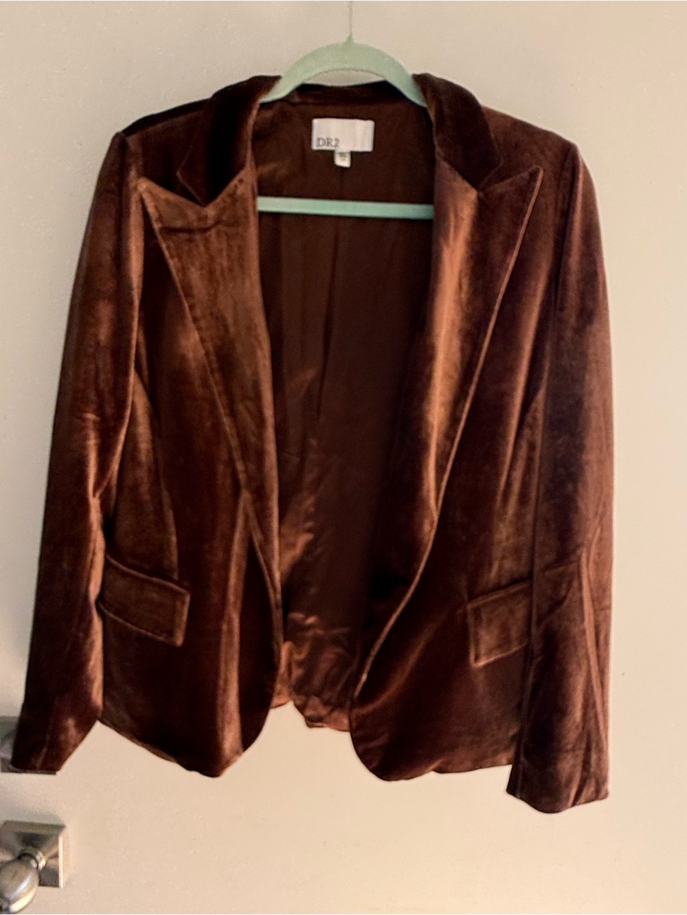 DR2 Brown Velvet Blazer Jacket